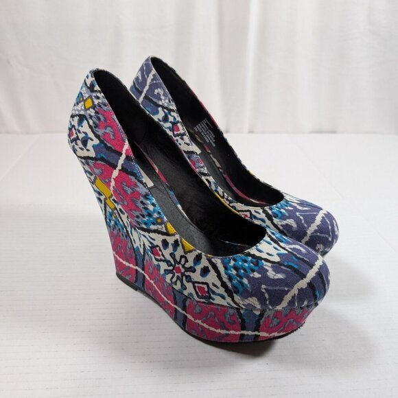 Steve Madden Pammyy Platform Wedges 9M - Picture 2 of 8